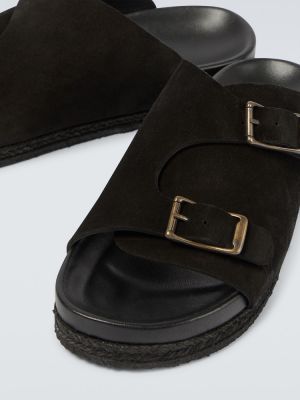 Semišové sandále Yuketen čierna