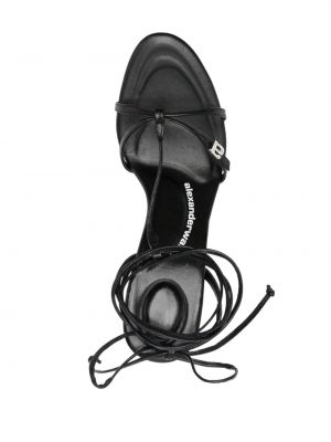 Kožené sandály Alexander Wang černé