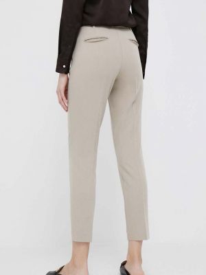Jednobarevné kalhoty Sisley béžové