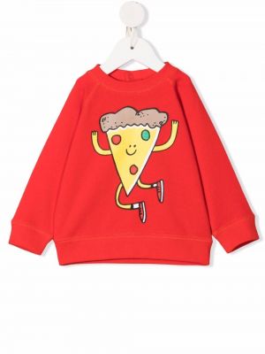 Trykt sweatshirt for jenter Stella Mccartney Kids rød