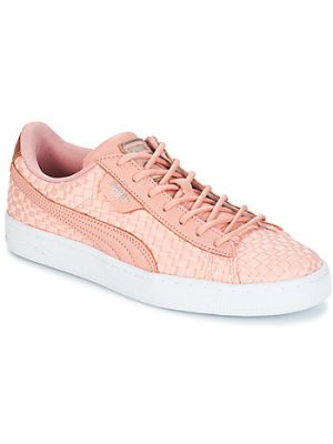 Sneakers di raso Puma rosa