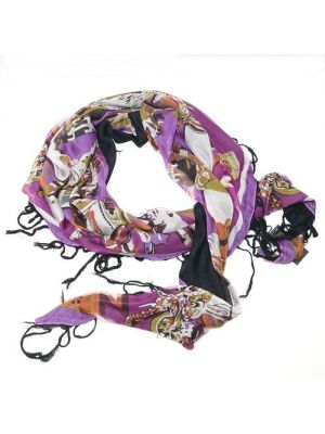 Фиолетовый шарф Sabellino