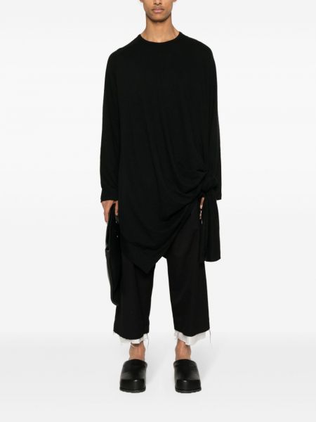 Asimetriškas megztinis Yohji Yamamoto juoda
