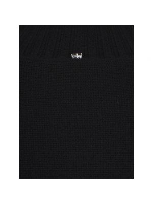 Jersey cuello alto de lana de cachemir de tela jersey Sportmax negro