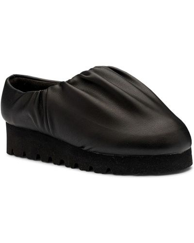 Pantofi din piele din piele ecologică Yume Yume negru