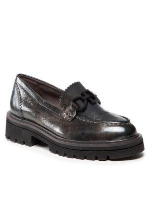Loafers chunky Caprice argento