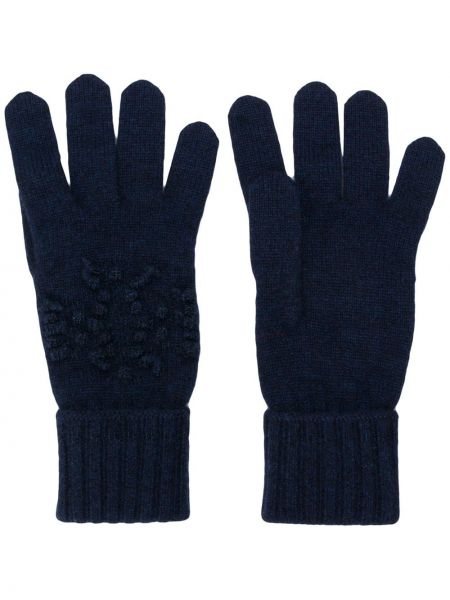Плетени ръкавици Barrie синьо