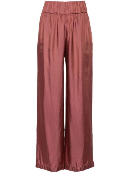 Pantalon droit en satin Aspesi rose