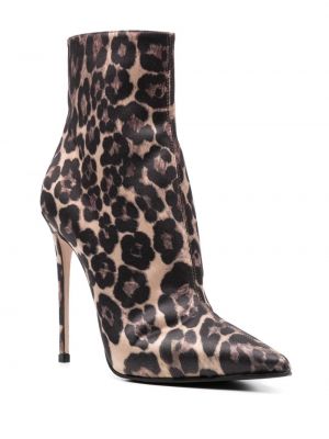 Raštuotos auliniai batai leopardinės Le Silla ruda