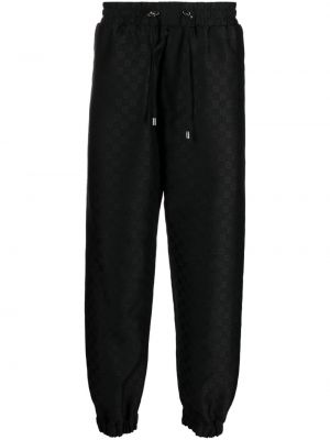 Pantaloni sport cu imagine Balmain negru