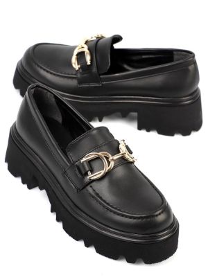 Pantofi loafer cu cataramă cu vârf rotund Capone Outfitters