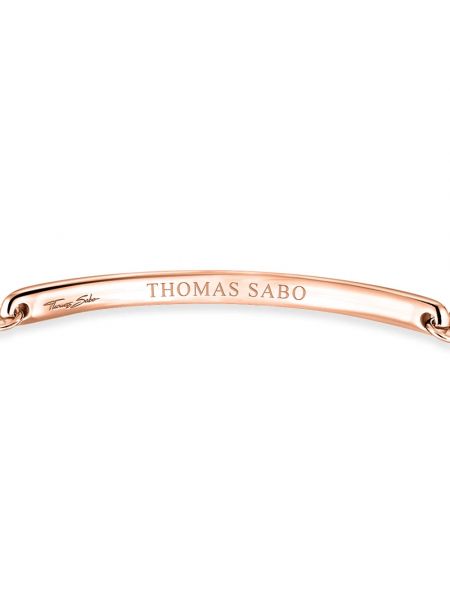 Gepunkteter armband aus roségold Thomas Sabo pink