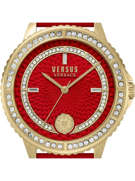 Leder armbanduhr Versus Versace