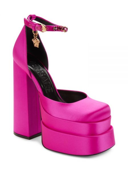 Туфли на платформе Versace розовые