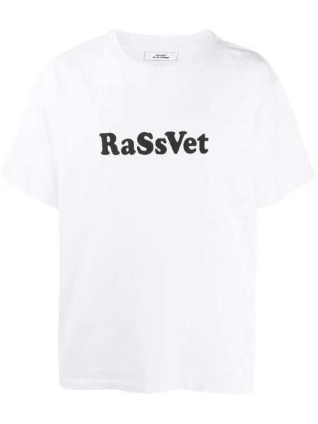 Relaxed fit printti t-paita Rassvet valkoinen