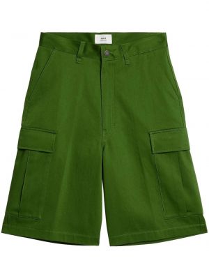 Kratke hlače kargo Ami Paris zelena