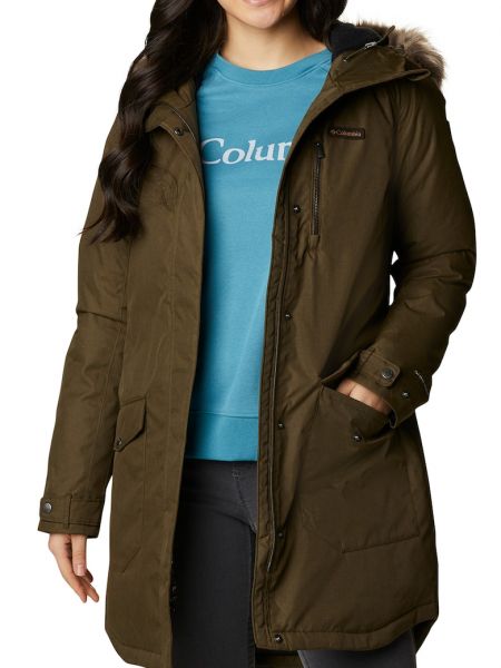 Утепленная куртка Columbia зеленая