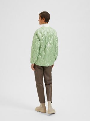 Prehodna jakna Selected Femme zelena