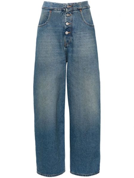 High waist jeans 7/8 Mm6 Maison Margiela blau