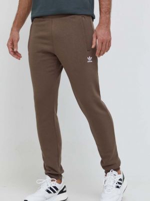 Sportovní kalhoty Adidas Originals hnědé