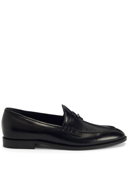 Leder loafers Giuseppe Zanotti schwarz