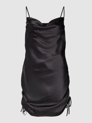 Satynowa sukienka mini Qs By S.oliver czarna