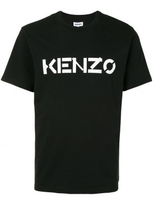 Camiseta con estampado Kenzo negro
