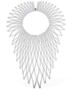 Kožený náhrdelník So-le Studio stříbrný