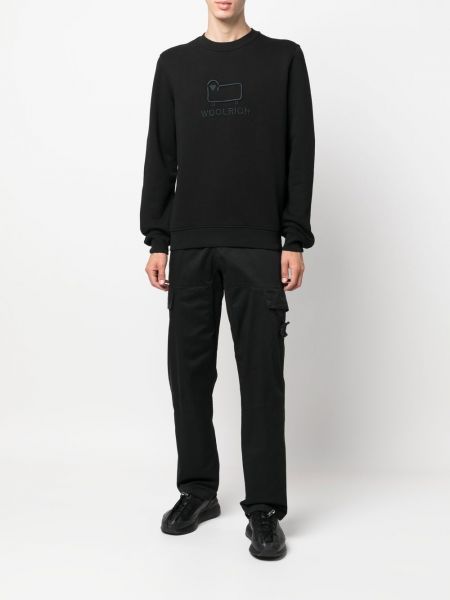 Sweatshirt mit stickerei Woolrich schwarz