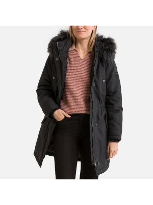 Parka con capucha Only Tall negro