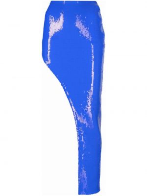 Suknja sa šljokicama David Koma plava
