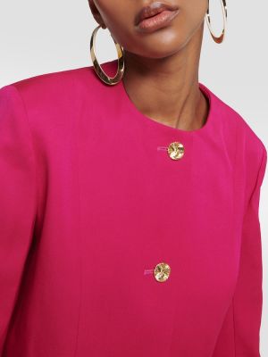 Μάλλινος μπουφάν Nina Ricci ροζ