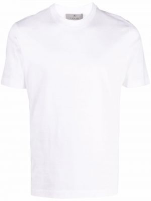 Памучна тениска Canali бяло