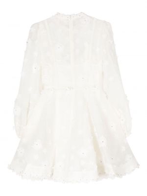 Mini šaty Zimmermann bílé