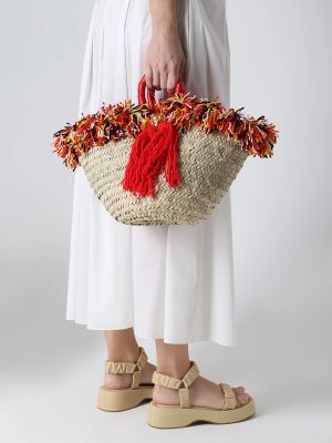 Плетеная пляжная сумка Emanuela Biffoli