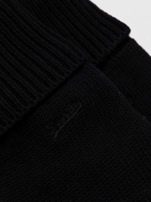 Rękawiczki bawełniane Superdry czarne