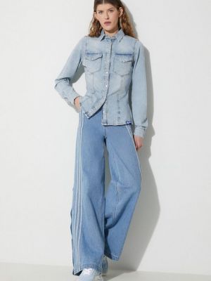 Синяя джинсовая рубашка Karl Lagerfeld