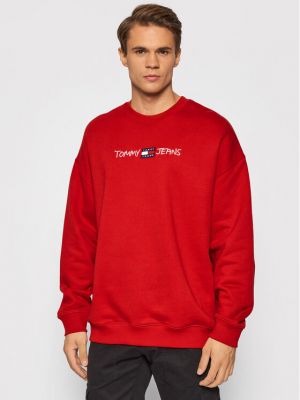 Sweatshirt Tommy Jeans rot