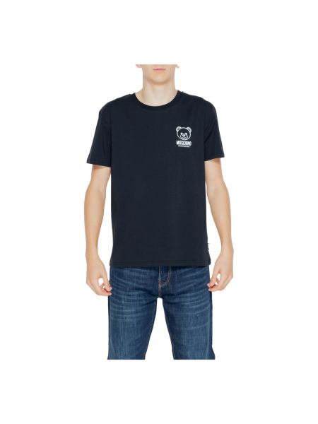 Koszulka z nadrukiem Moschino czarna