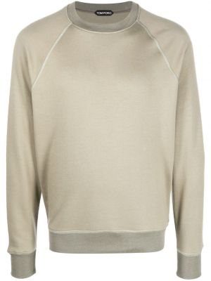 Rund hals sweatshirt med rund hals Tom Ford grøn