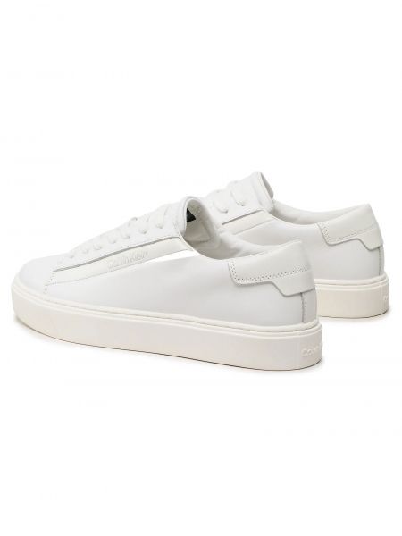 Кожаные кроссовки Calvin Klein белые