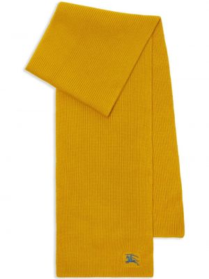 Echarpe brodée en tricot Burberry jaune