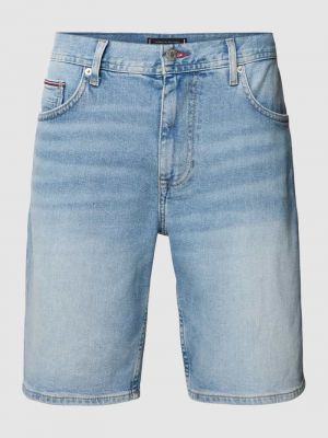 Szorty jeansowe z kieszeniami Tommy Hilfiger niebieskie