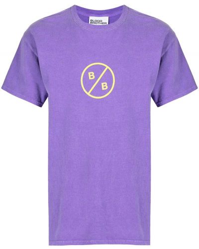 Camiseta con estampado Blood Brother violeta