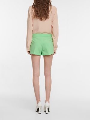 Shorts en laine Versace vert
