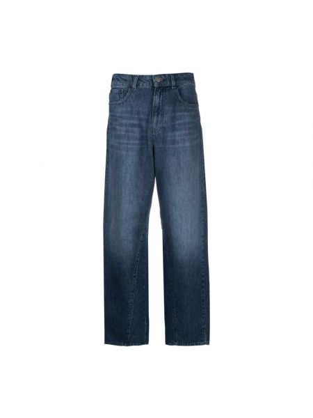 Niebieskie jeansy relaxed fit Emporio Armani