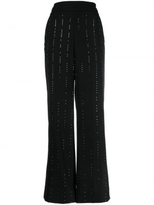 Pantaloni con cristalli con motivo a stelle Viktor & Rolf nero