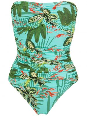 Badeanzug mit print mit tropischem muster Lygia & Nanny grün