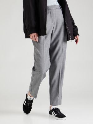 Pantaloni plissettati Msch Copenhagen grigio