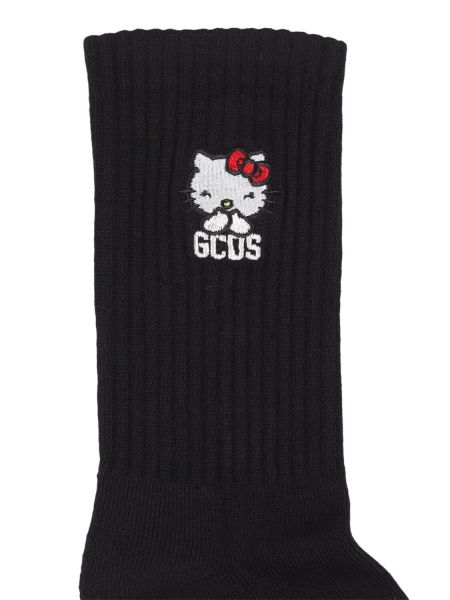 Bavlněné ponožky Gcds černé